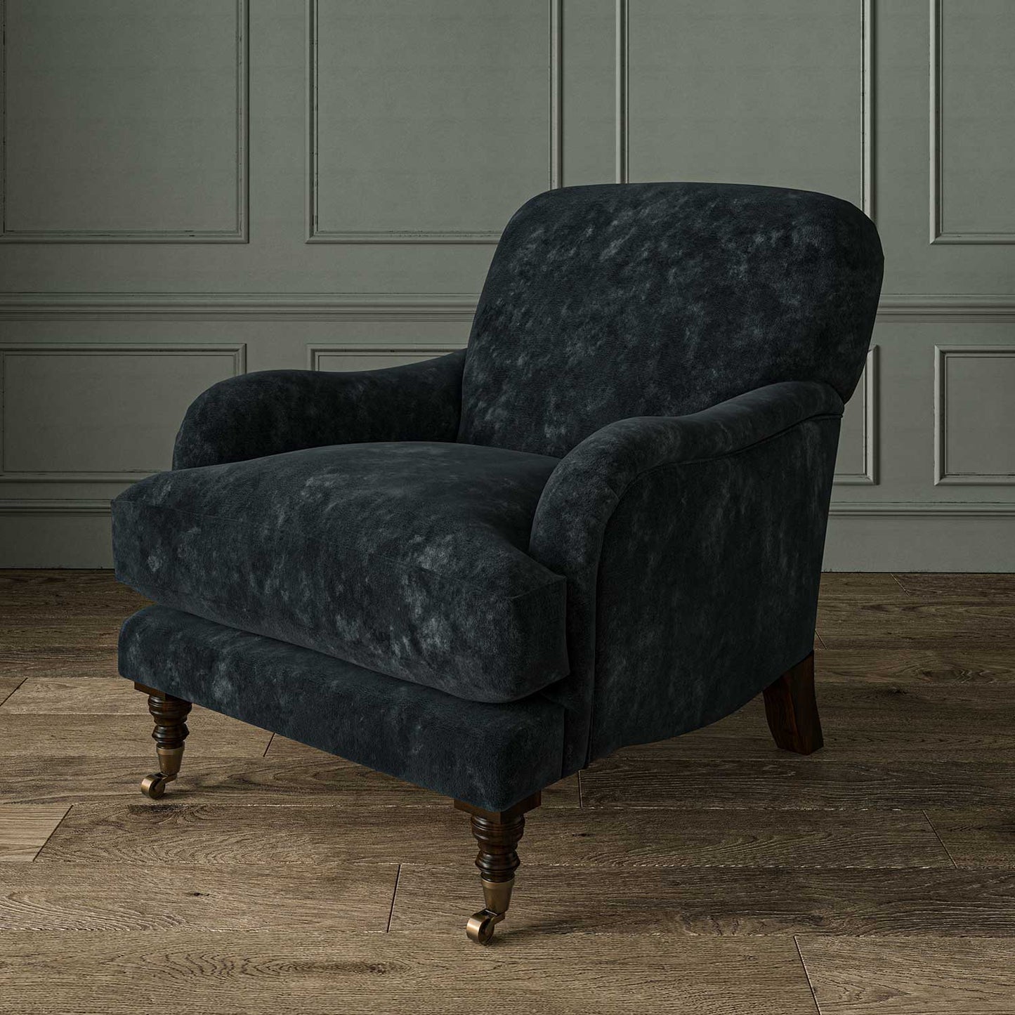 Linwood Cosmos Velvet Twilight FR Made to Measure Curtains