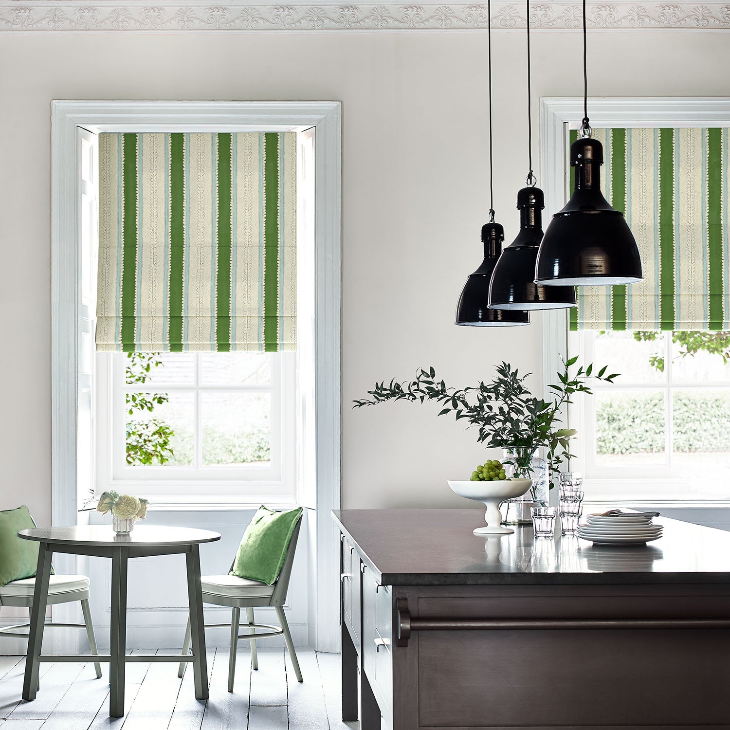 Linwood Dimity Bowling Green Made to Measure Curtains