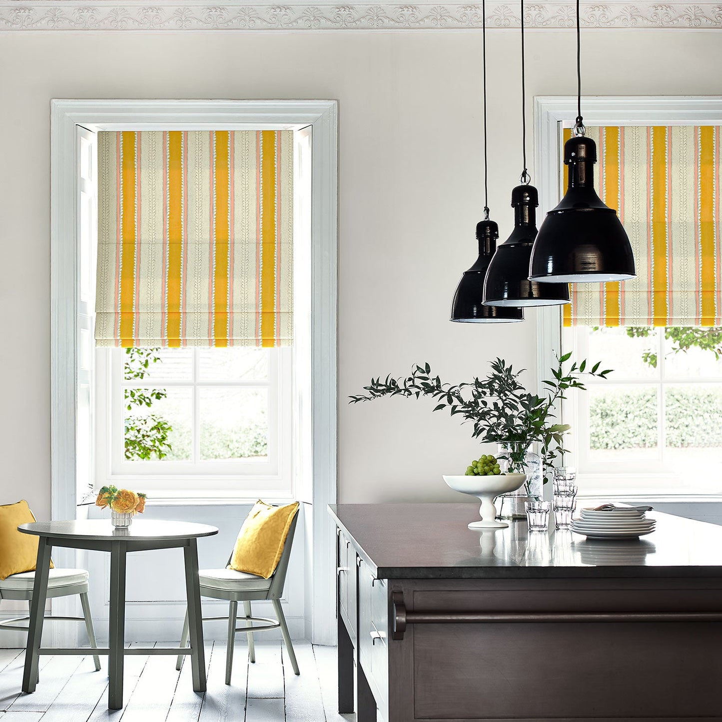 Linwood Dimity Mango Made to Measure Curtains