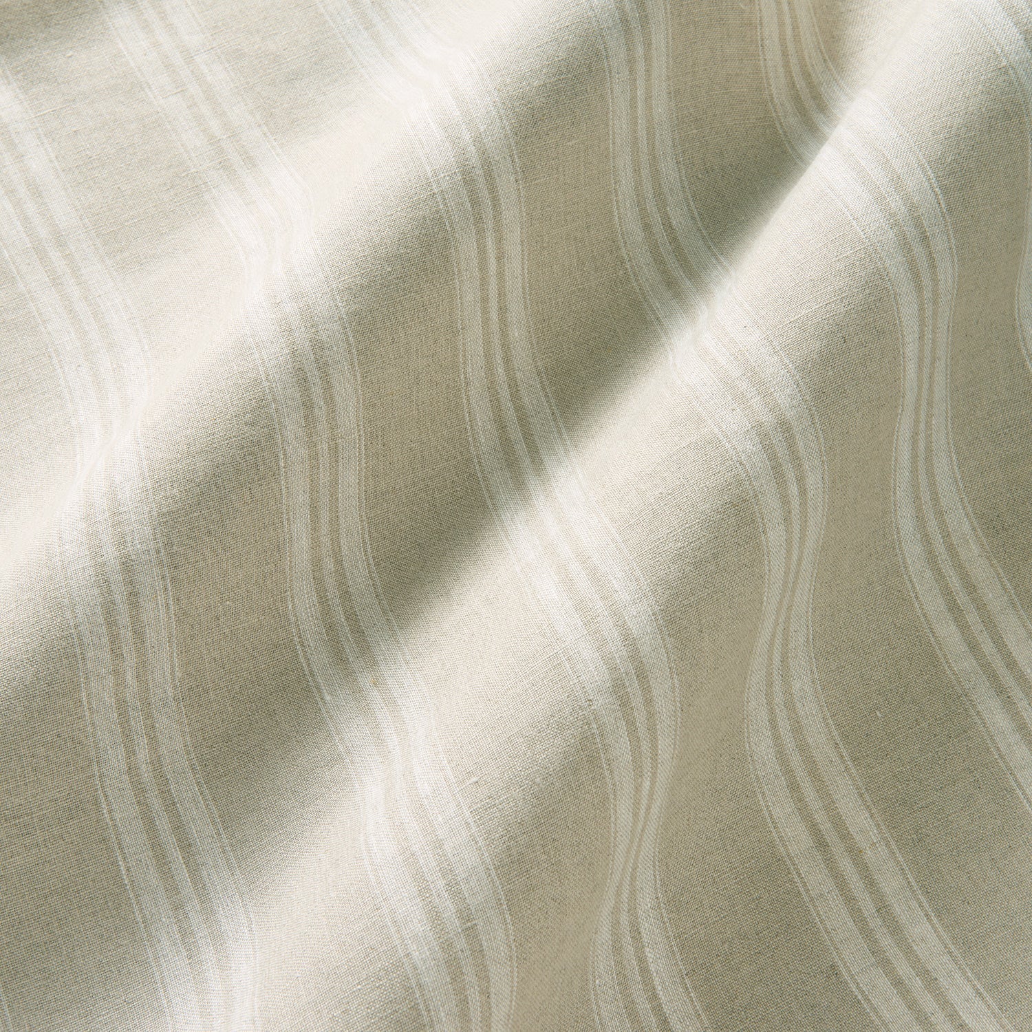 Linwood Danube Stripe Oatmeal Made to Measure Curtains