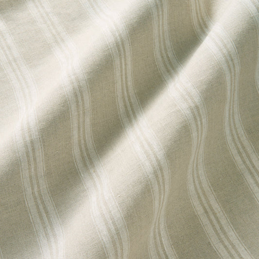 Linwood Danube Stripe Oatmeal Made to Measure Curtains