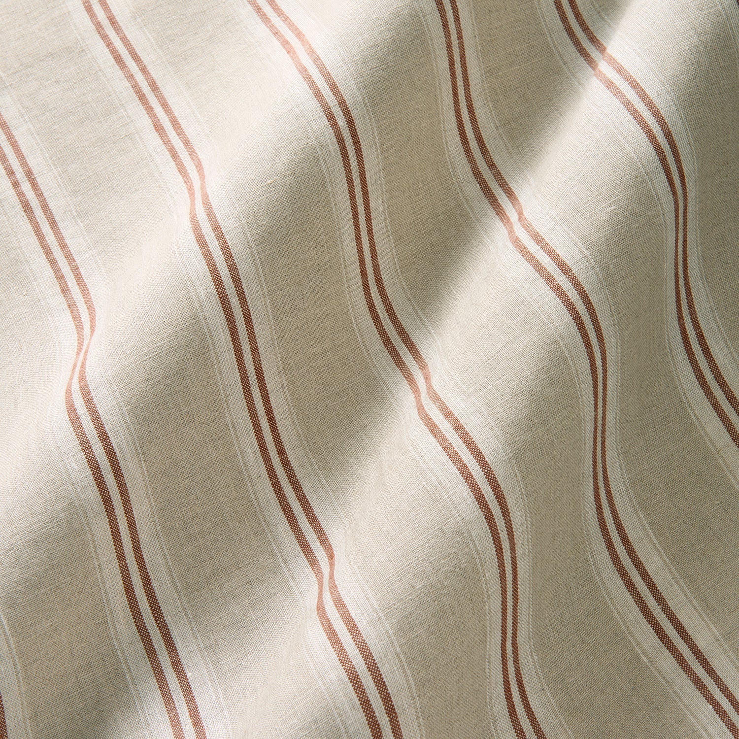 Linwood Danube Stripe Ember Made to Measure Curtains