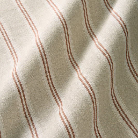 Linwood Danube Stripe Ember Made to Measure Curtains