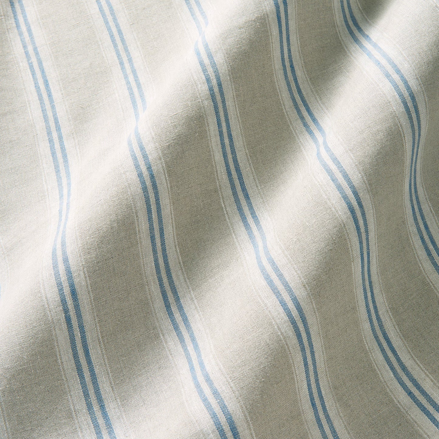 Linwood Danube Stripe Cornflower Made to Measure Curtains