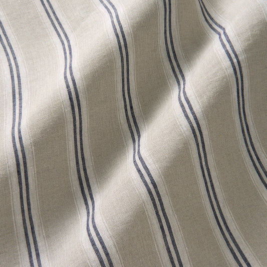 Linwood Danube Stripe Indigo Made to Measure Curtains