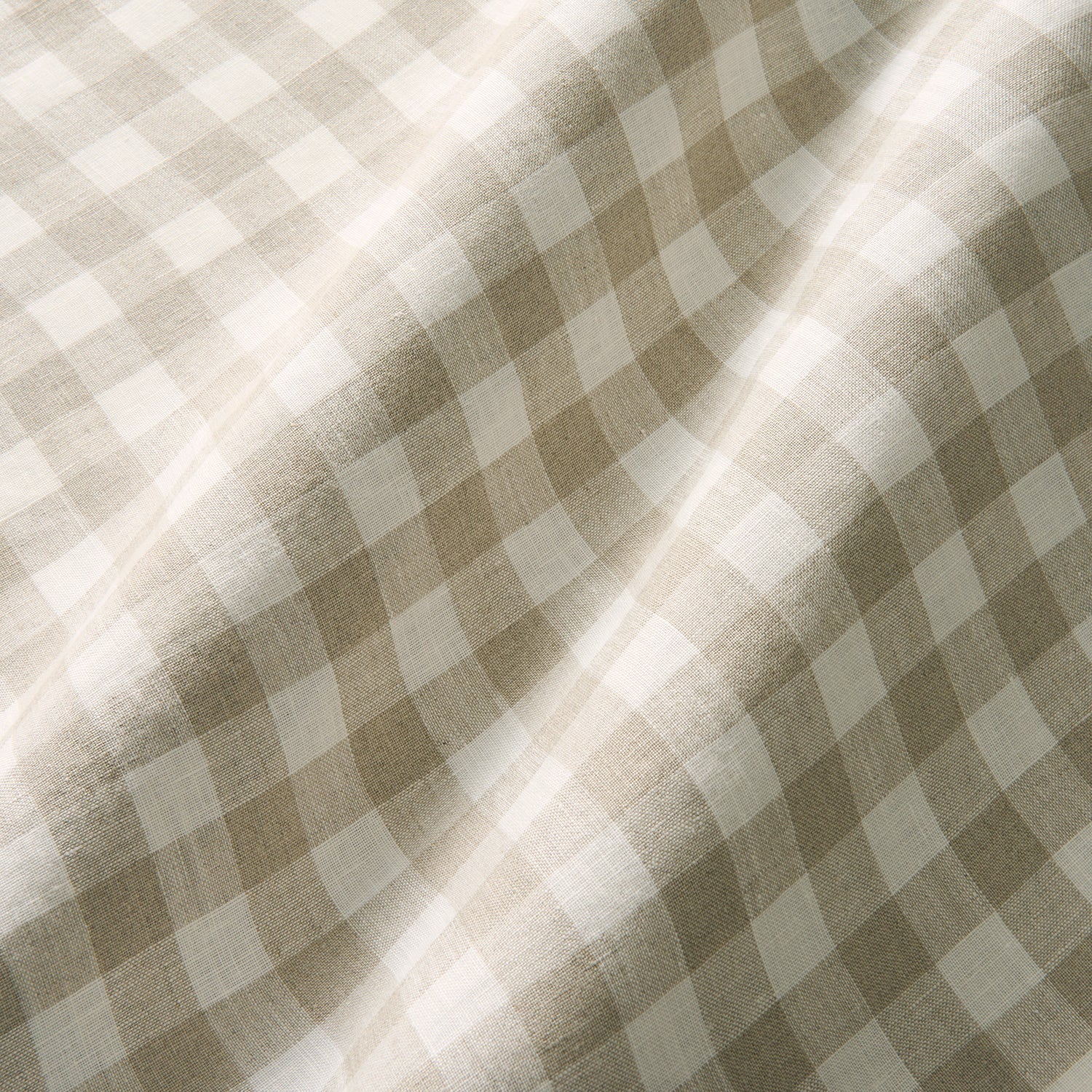 Linwood Danube Check Oatmeal Made to Measure Curtains