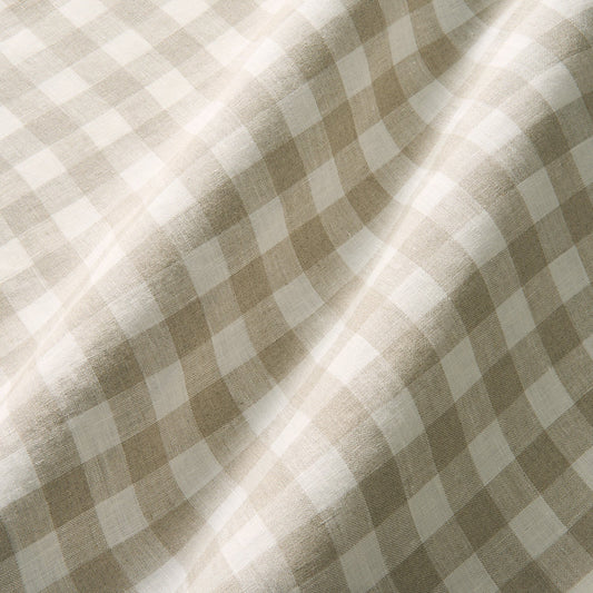 Linwood Danube Check Oatmeal Made to Measure Curtains