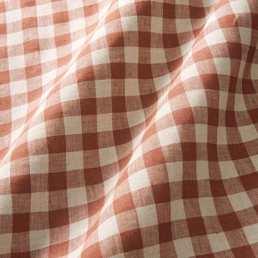 Linwood Danube Check Ember Made to Measure Curtains