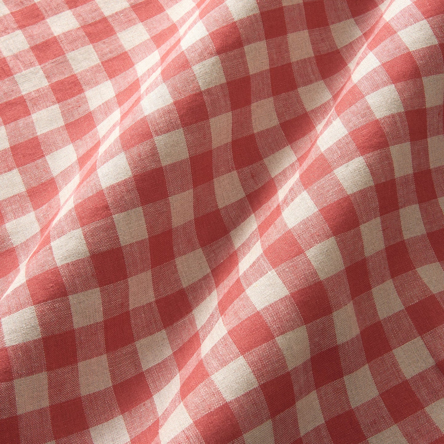 Linwood Danube Check Cherry Made to Measure Curtains