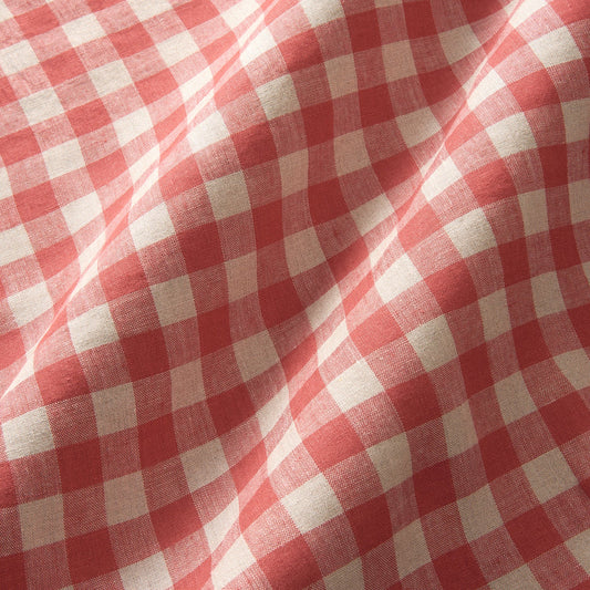 Linwood Danube Check Cherry Made to Measure Curtains