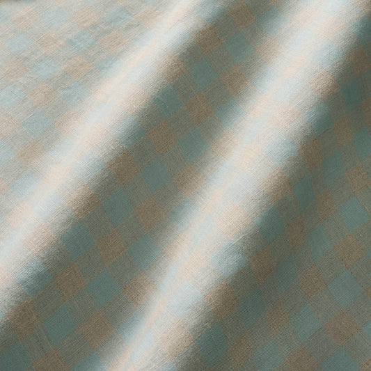 Linwood Danube Check Sky Made to Measure Curtains