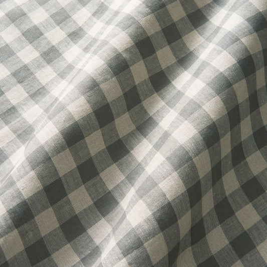 Linwood Danube Check Dove Made to Measure Curtains