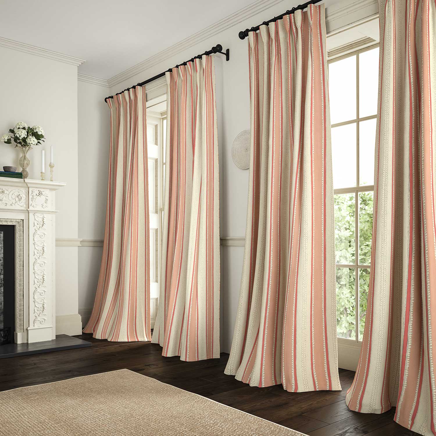 Linwood Dimity Marshmallow FR Made to Measure Curtains