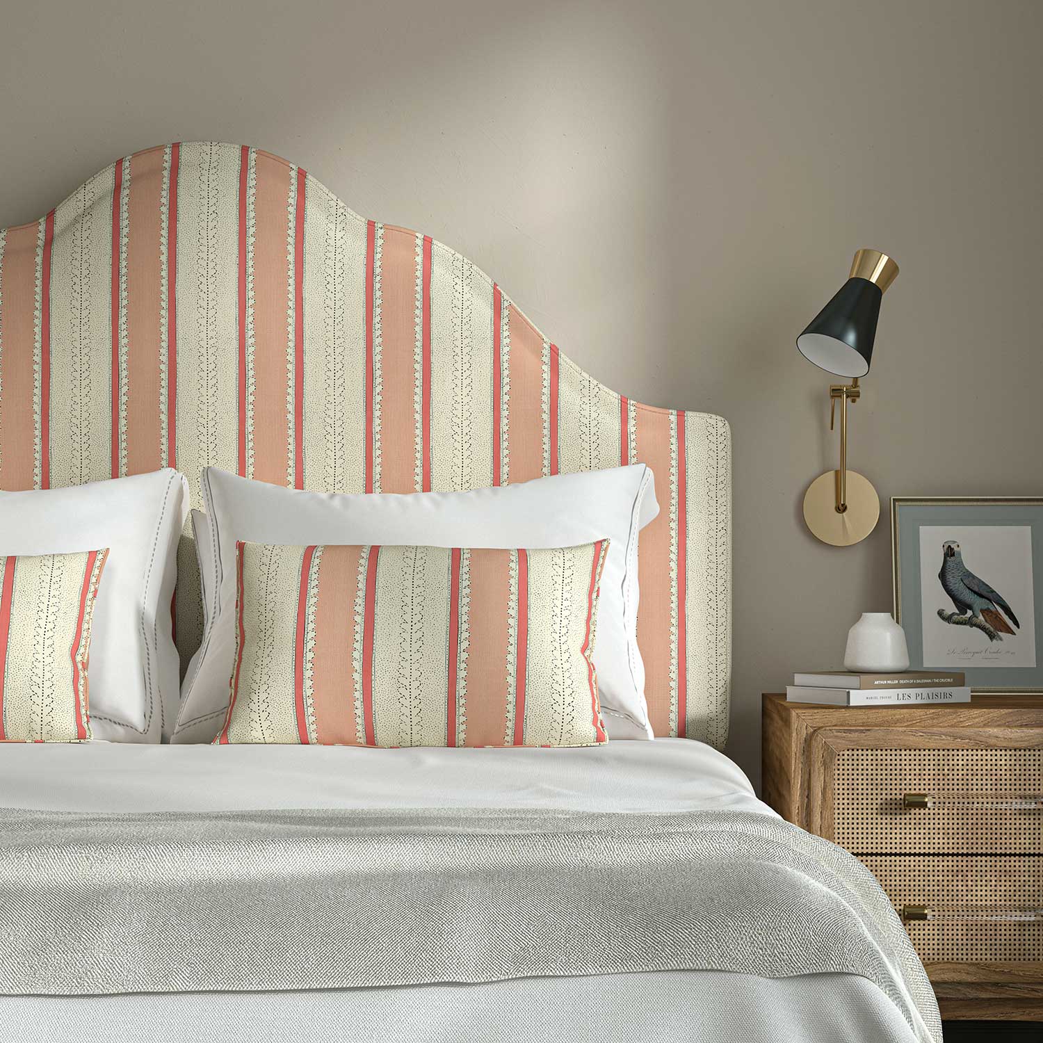 Linwood Dimity Marshmallow FR Made to Measure Curtains