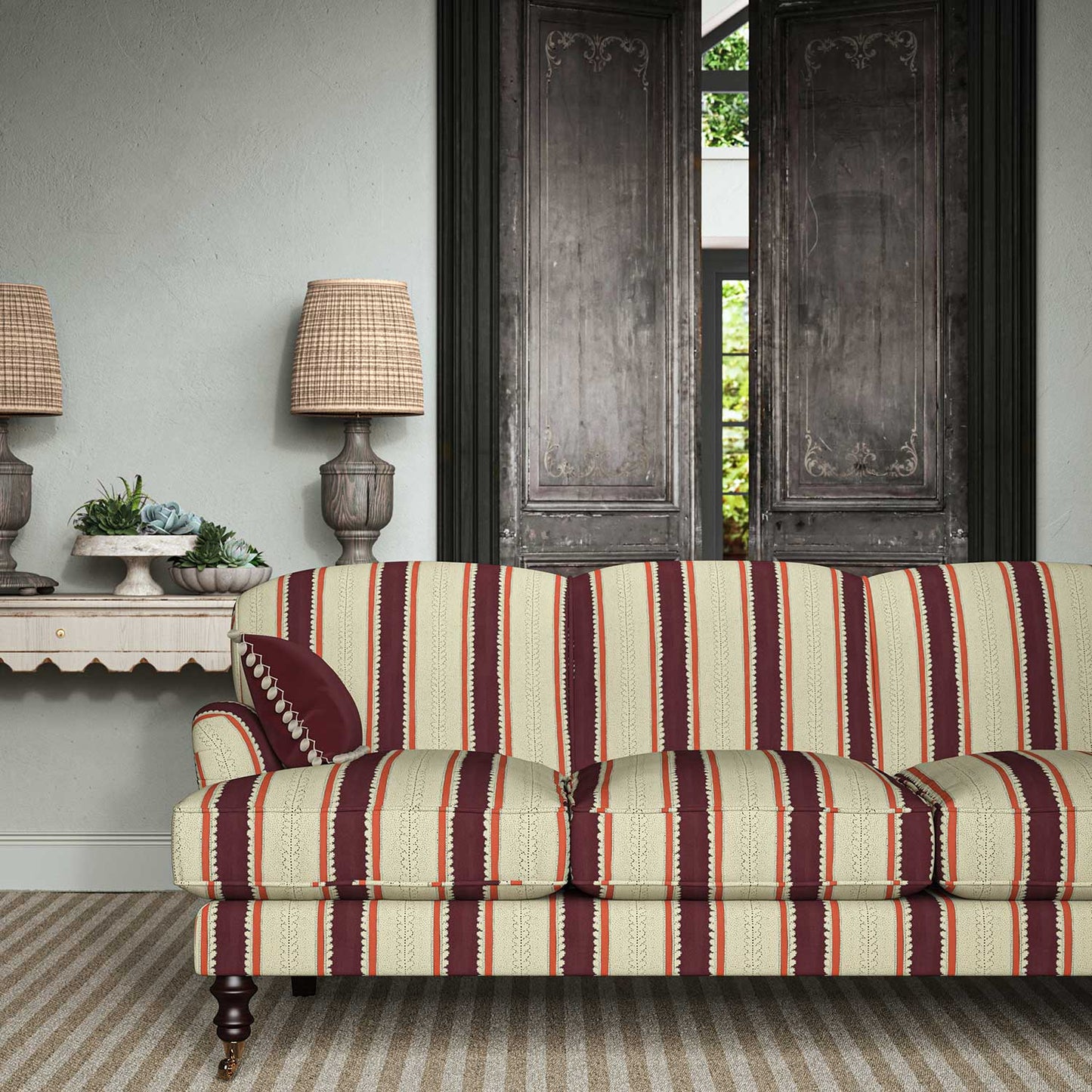 Linwood Dimity Victoria Plum Made to Measure Curtains