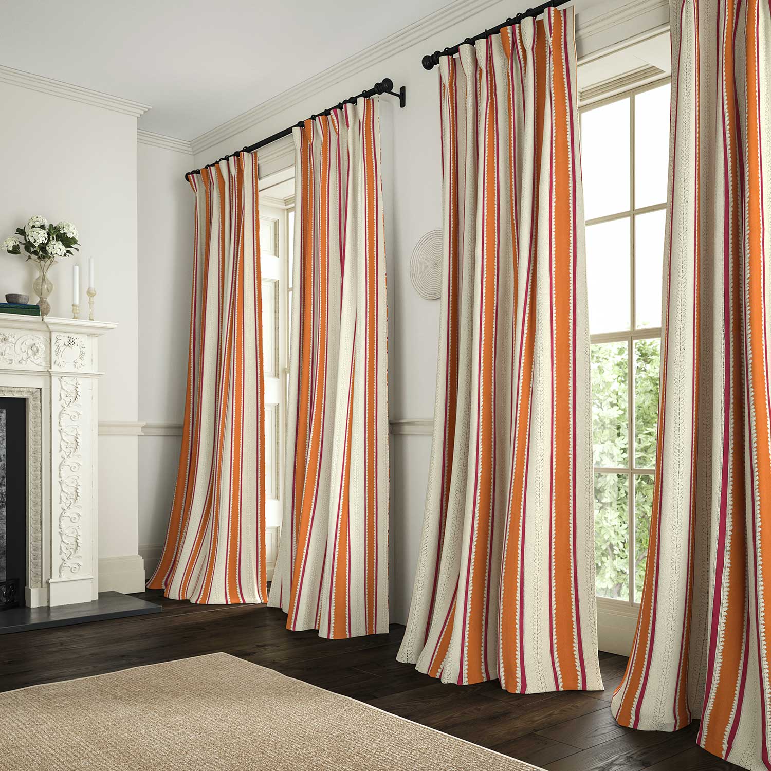 Linwood Dimity Fruit Salad Made to Measure Curtains