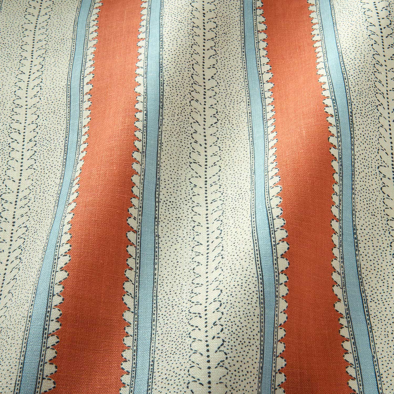Linwood Dimity Rust Made to Measure Curtains