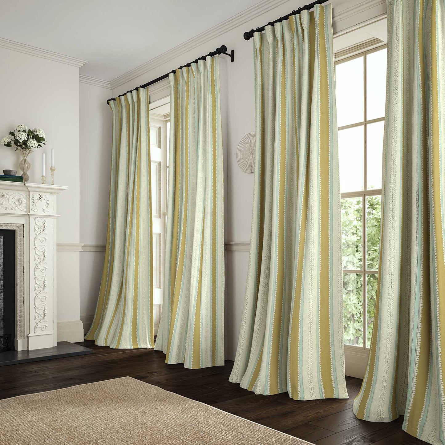 Linwood Dimity Straw Made to Measure Curtains