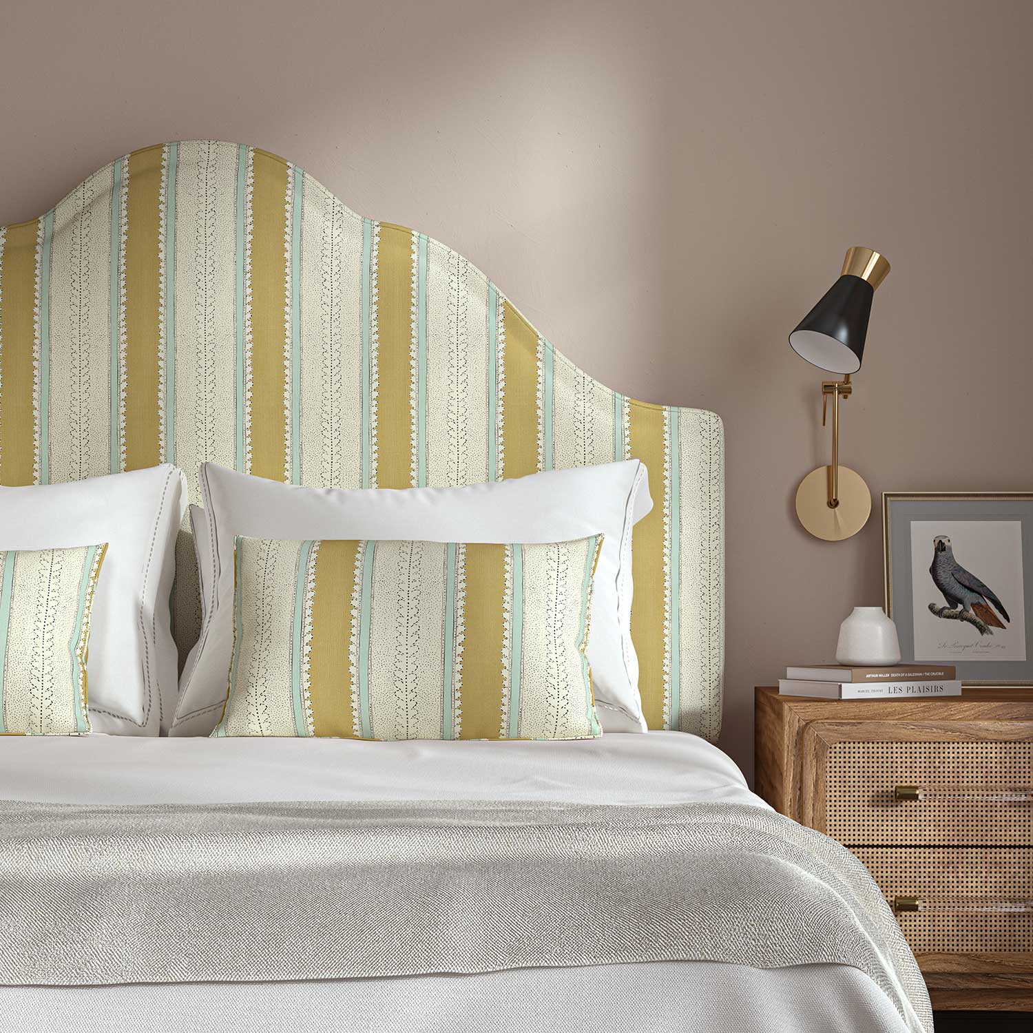 Linwood Dimity Straw Made to Measure Curtains