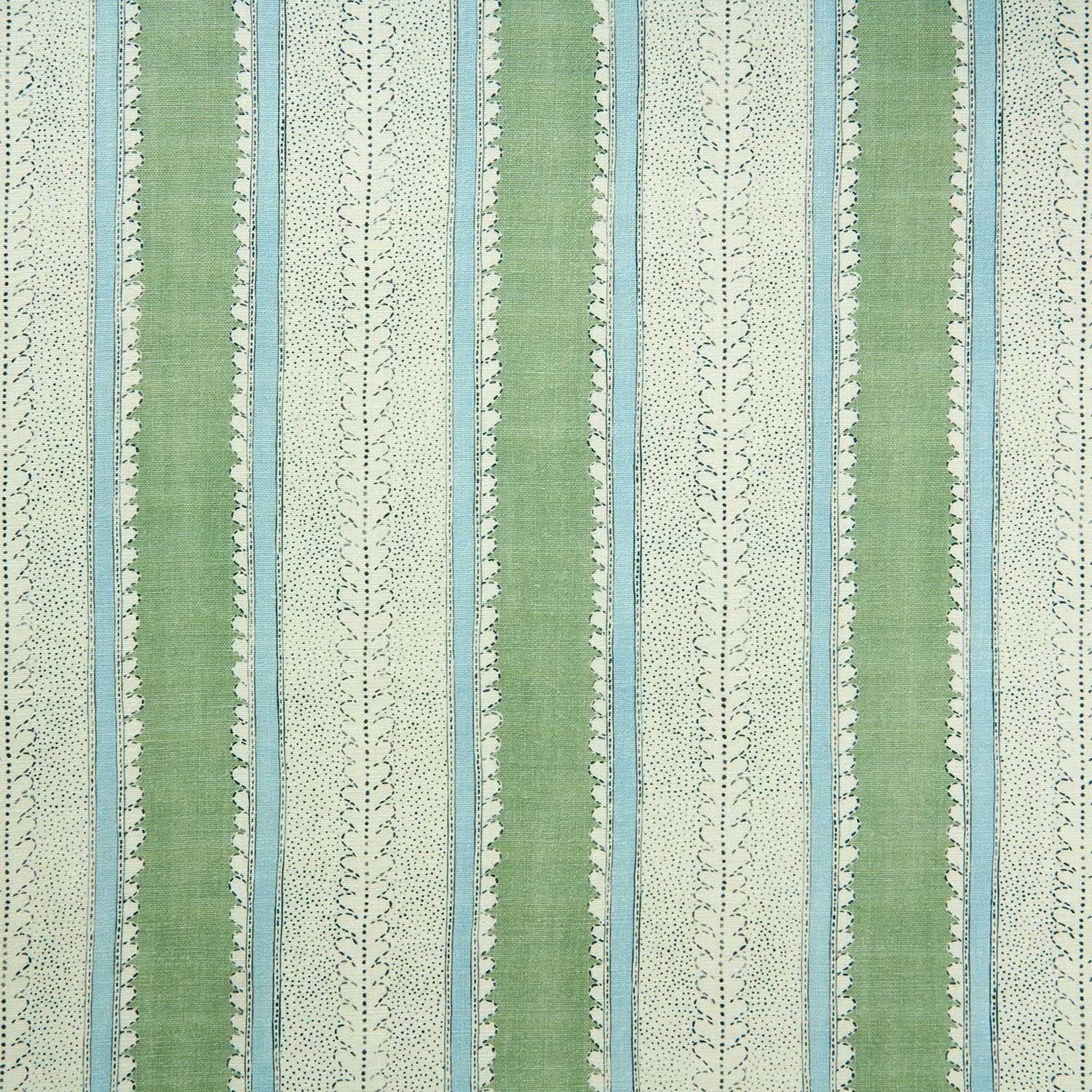Linwood Dimity Eucalyptus FR Made to Measure Curtains