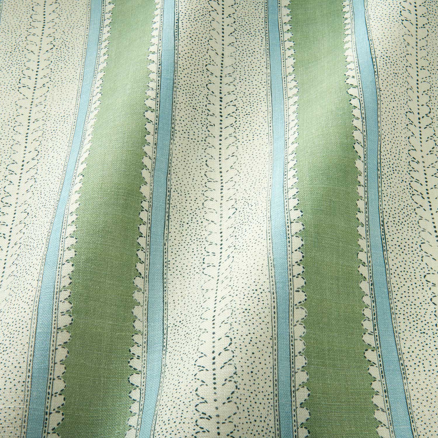 Linwood Dimity Eucalyptus Made to Measure Curtains