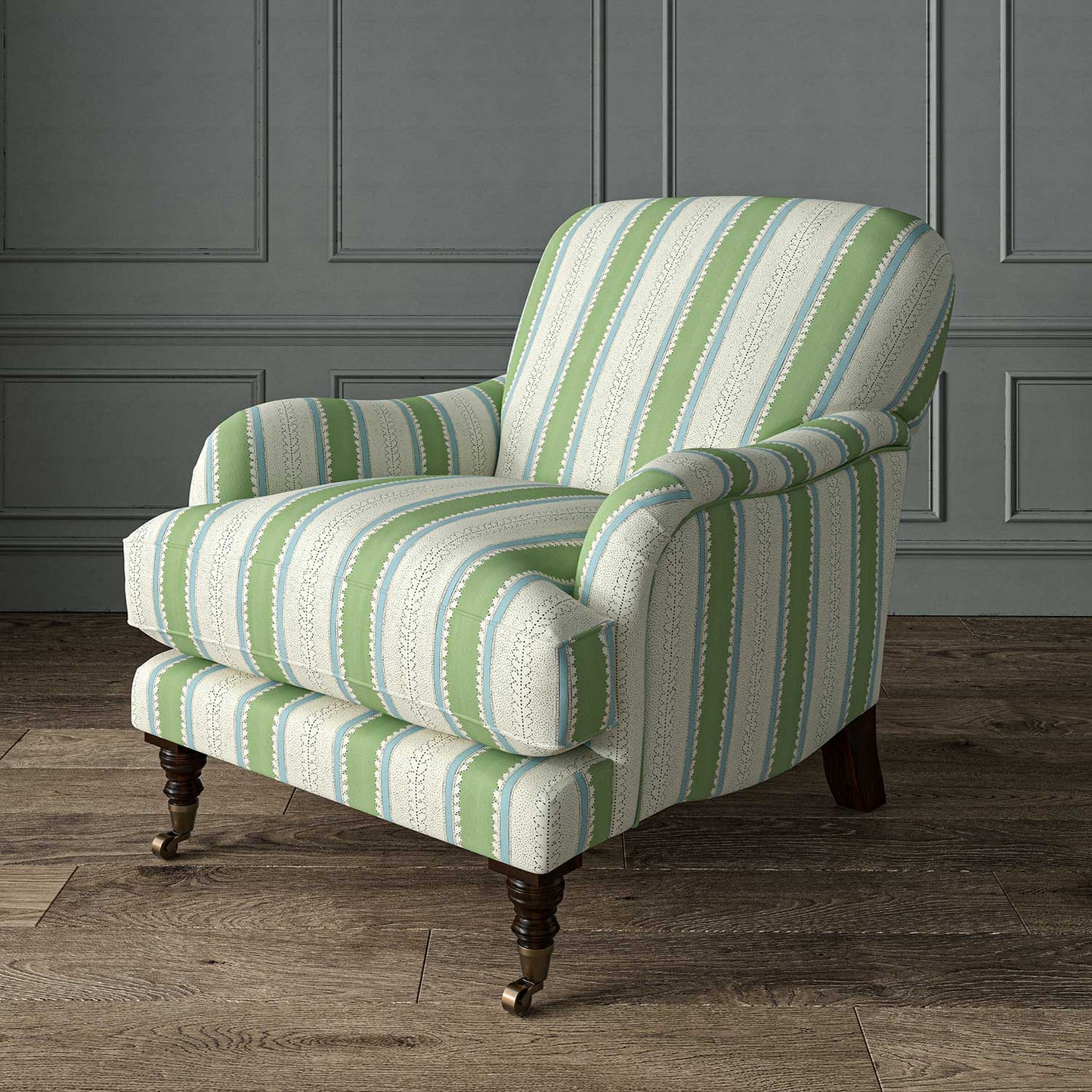 Linwood Dimity Eucalyptus Made to Measure Curtains