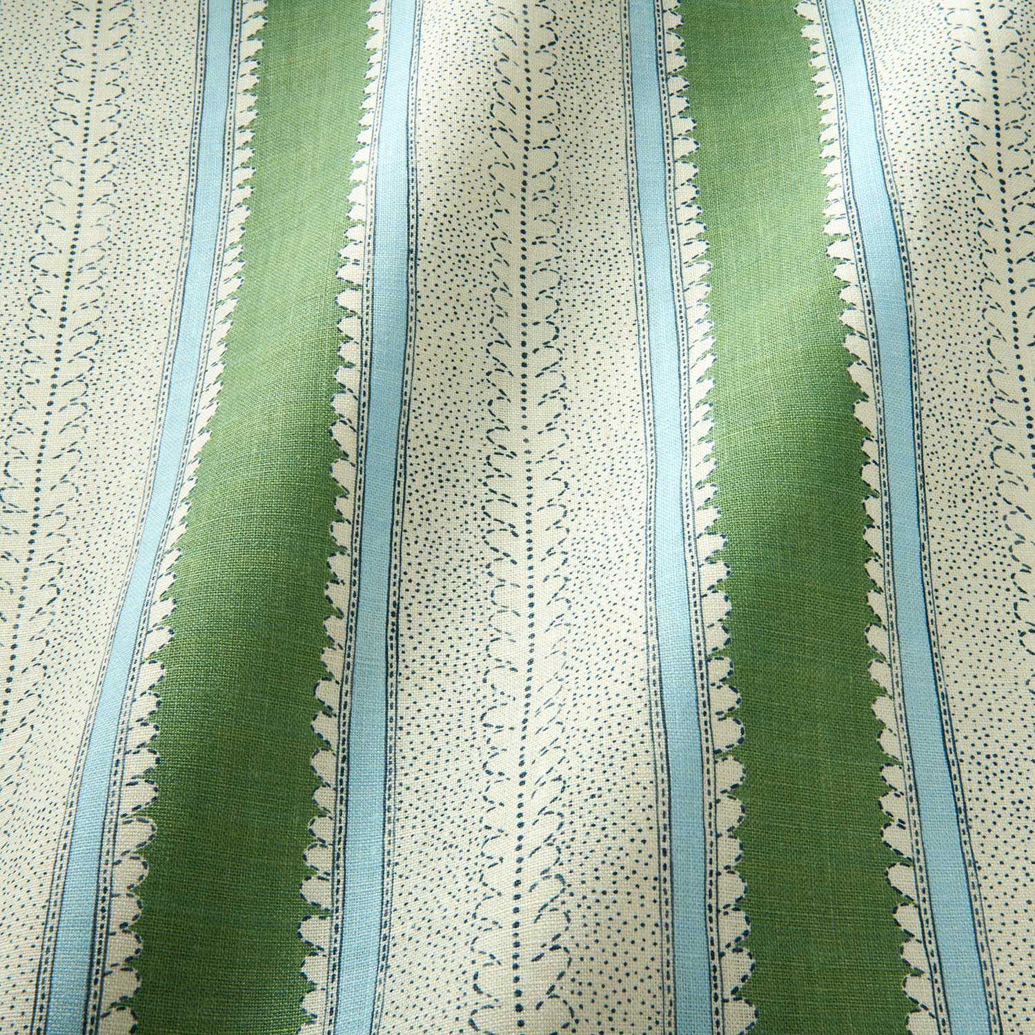 Linwood Dimity Bowling Green Made to Measure Curtains