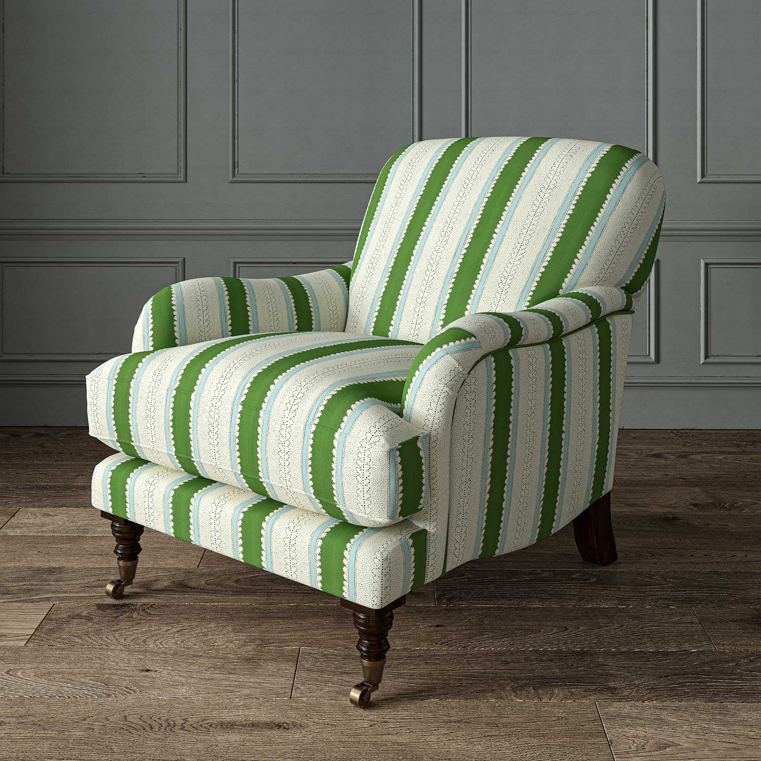 Linwood Dimity Bowling Green Made to Measure Curtains