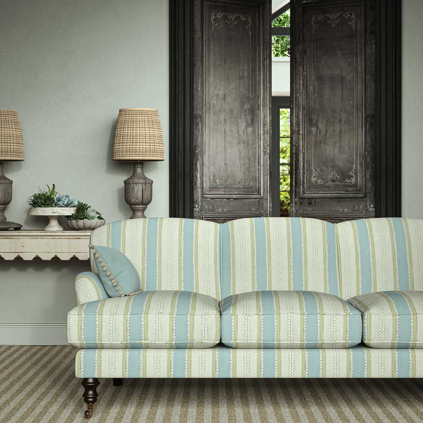 Linwood Dimity Waterfall Made to Measure Curtains