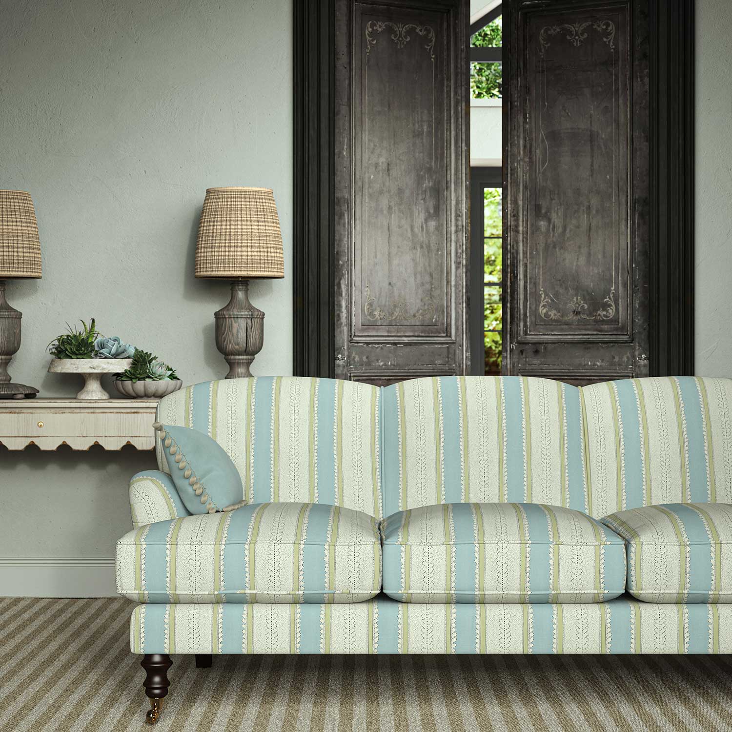 Linwood Dimity Waterfall Made to Measure Curtains