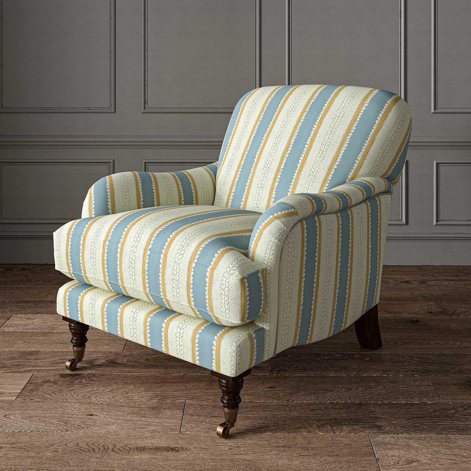 Linwood Dimity Powder Blue FR Made to Measure Curtains