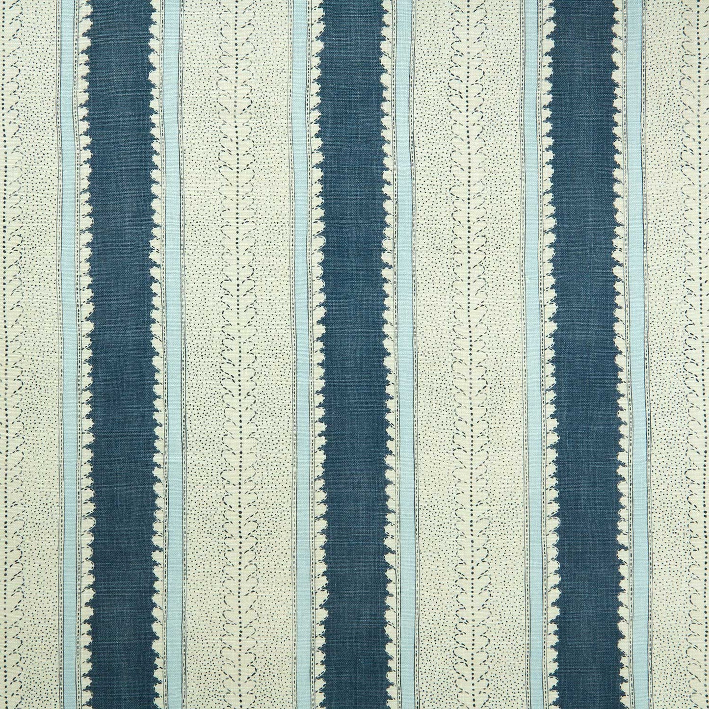 Linwood Dimity Indigo Made to Measure Curtains