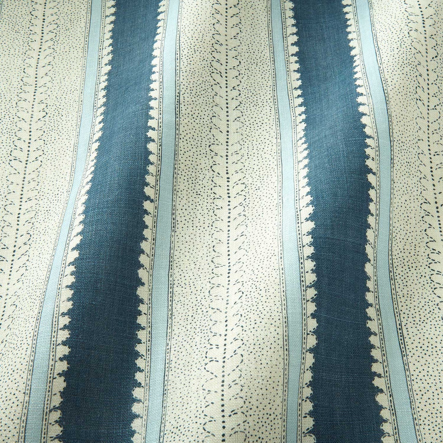 Linwood Dimity Indigo Made to Measure Curtains
