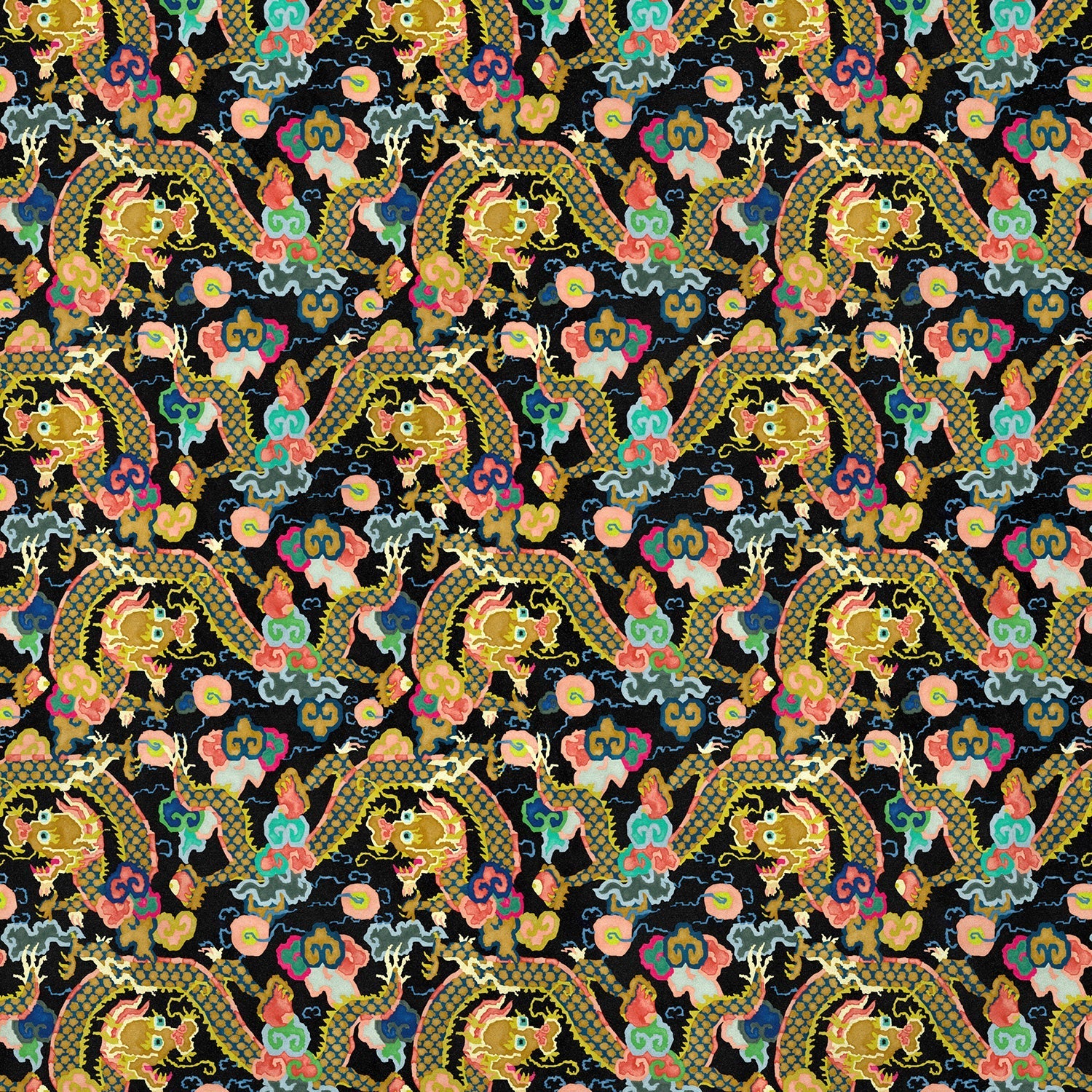 Linwood Double Dragon Rainbow Made to Measure Curtains