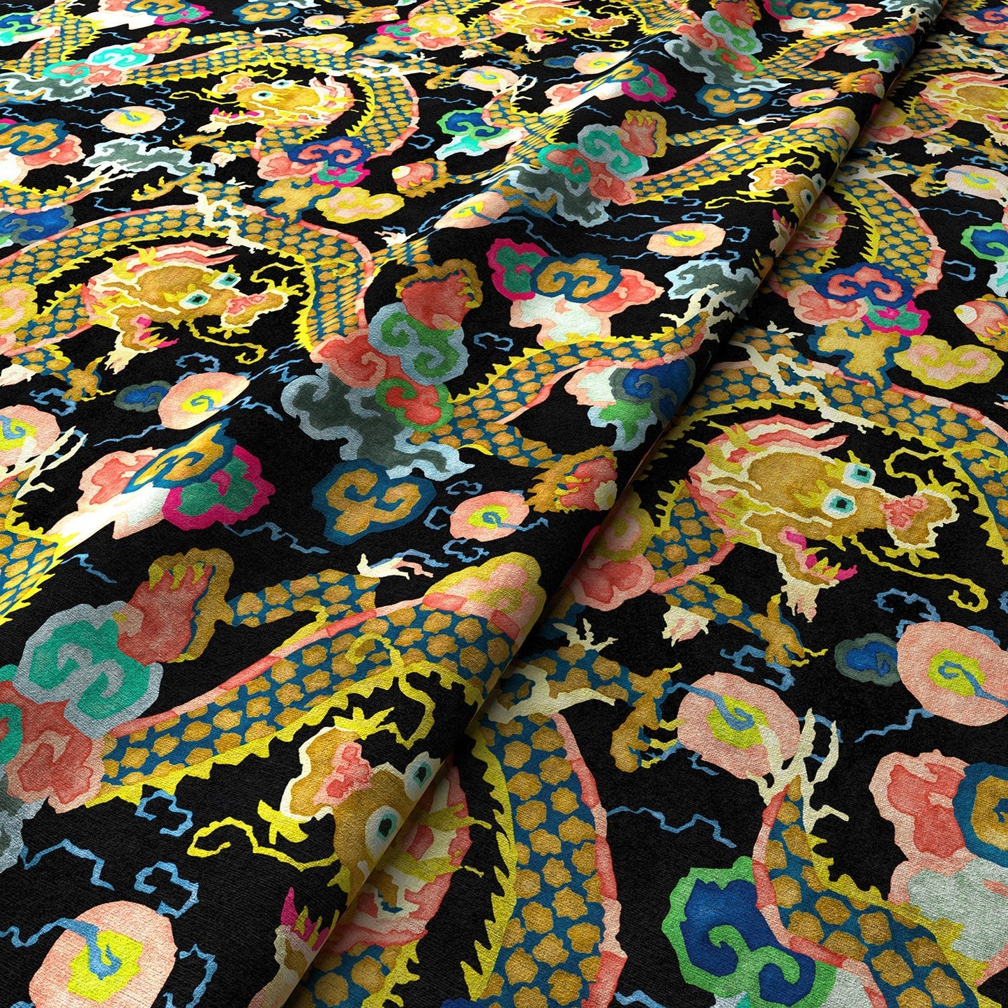 Linwood Double Dragon Rainbow Made to Measure Curtains