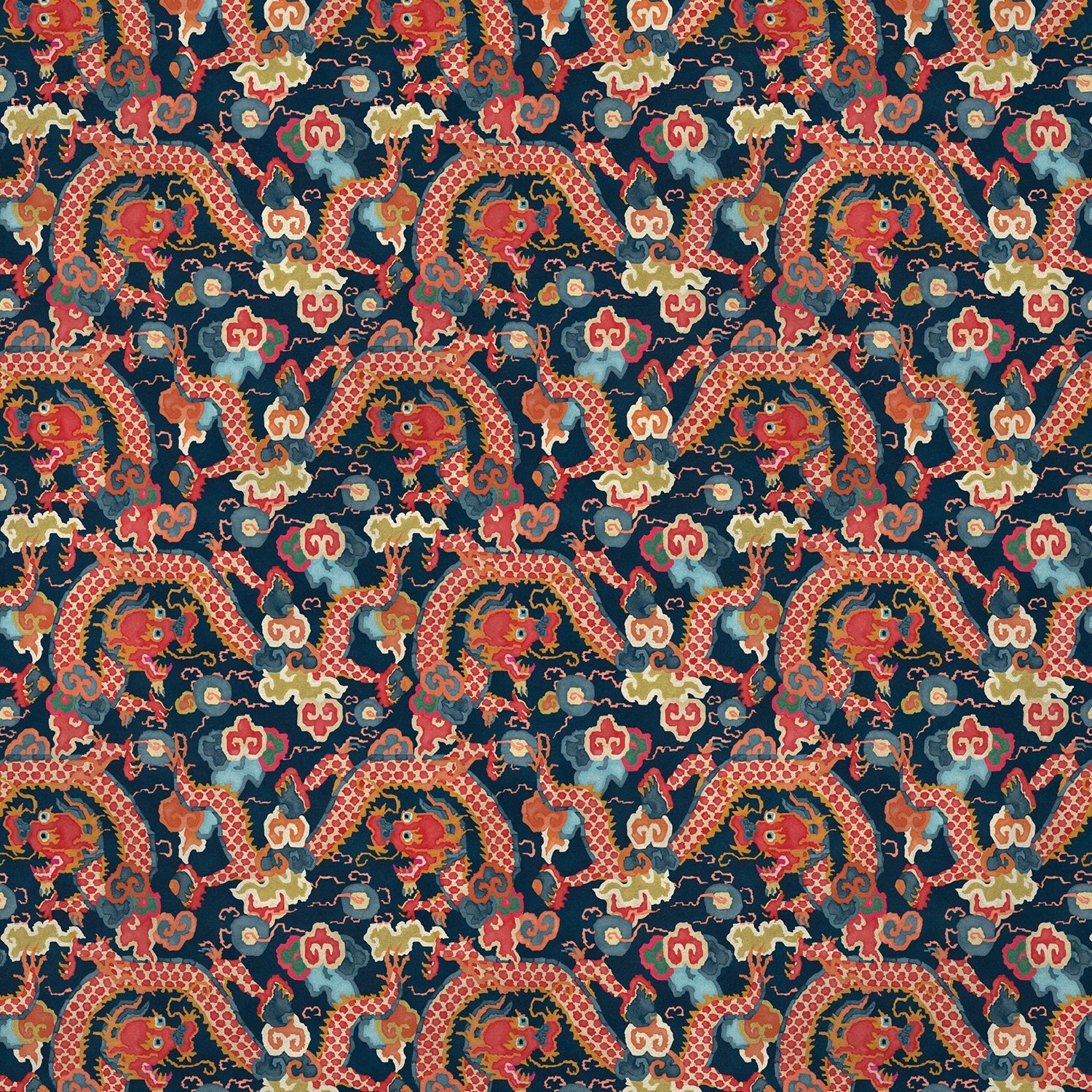 Linwood Double Dragon Twilight Made to Measure Curtains