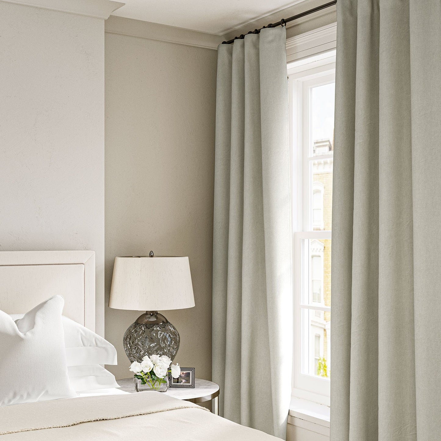 Linwood Elba Pearl Grey Made to Measure Curtains