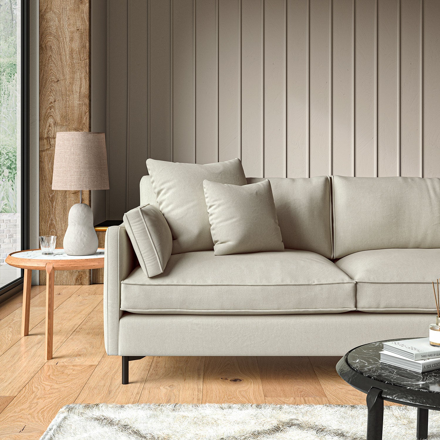 Linwood Elba Pearl Grey FR Made to Measure Curtains