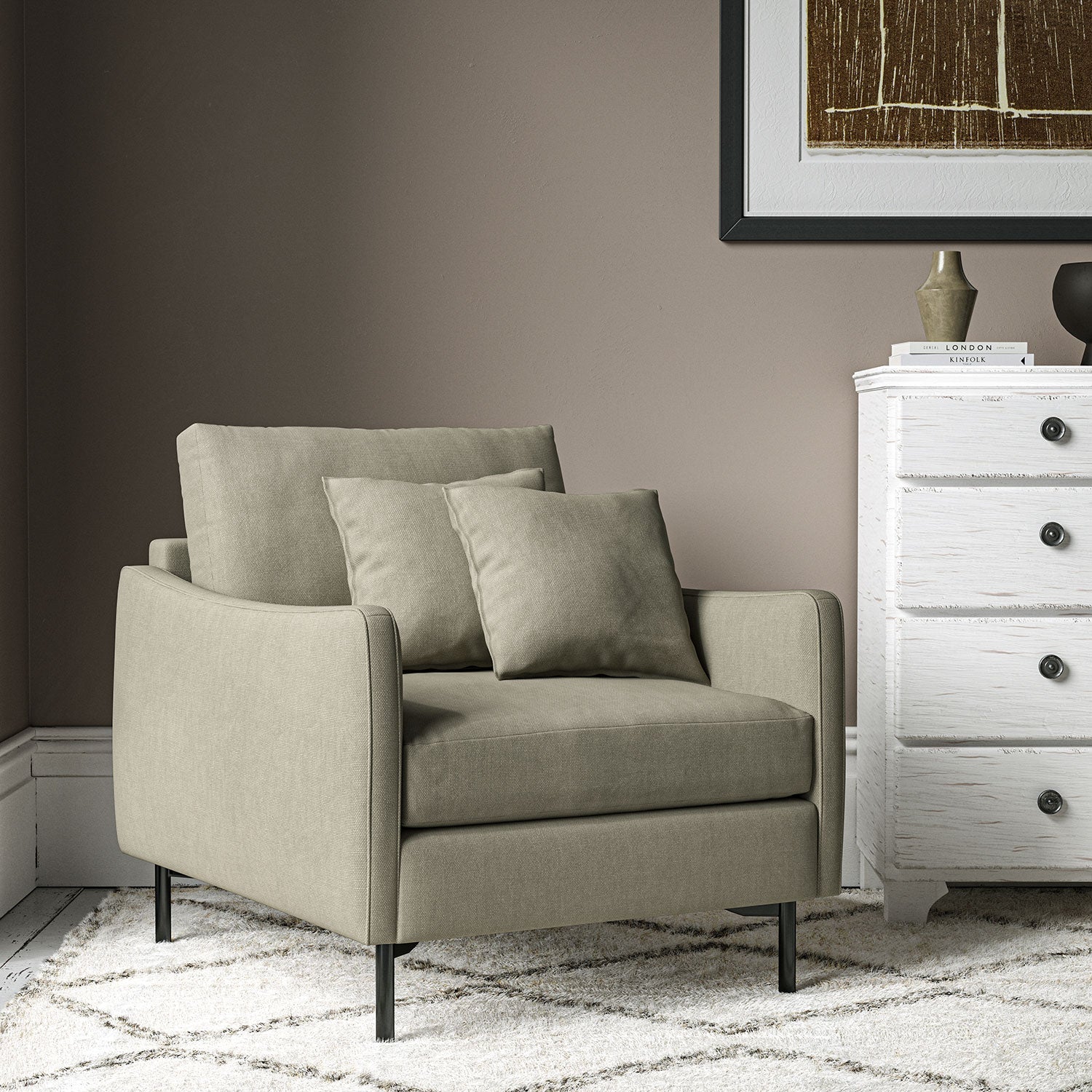 Linwood Elba Taupe Made to Measure Curtains