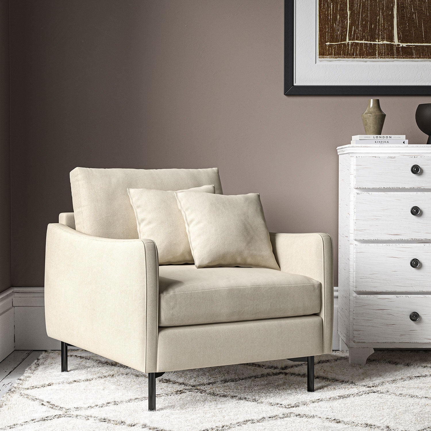Linwood Elba Eggshell Made to Measure Curtains