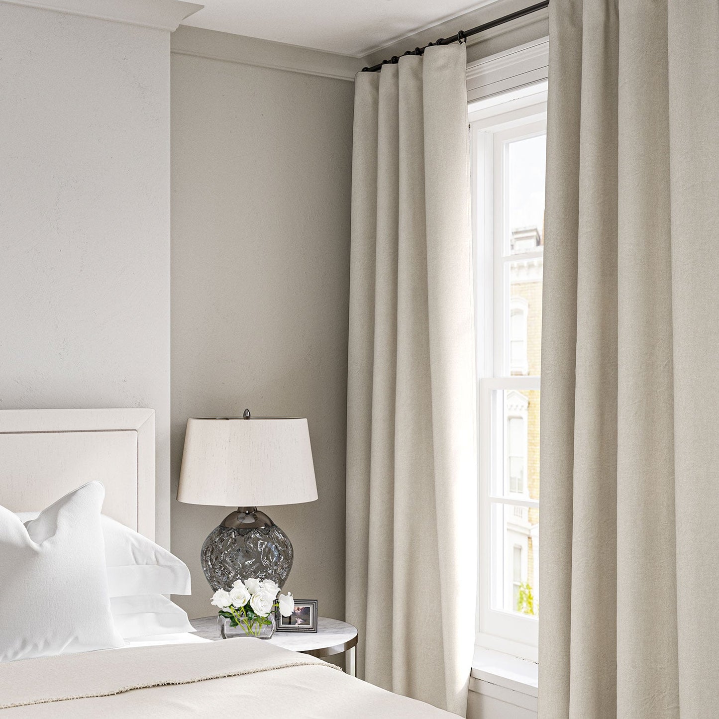 Linwood Elba Eggshell FR Made to Measure Curtains