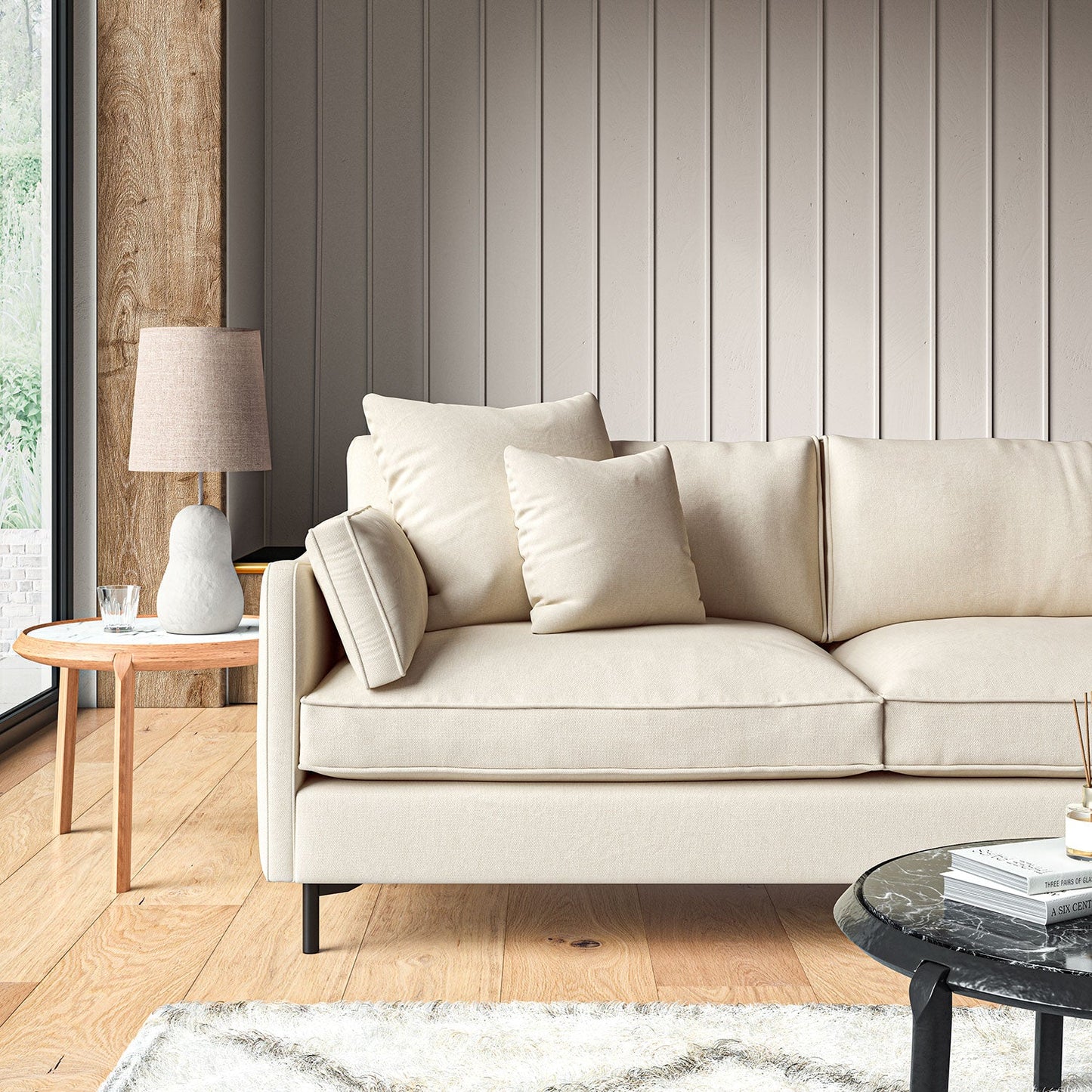 Linwood Elba Eggshell Made to Measure Curtains