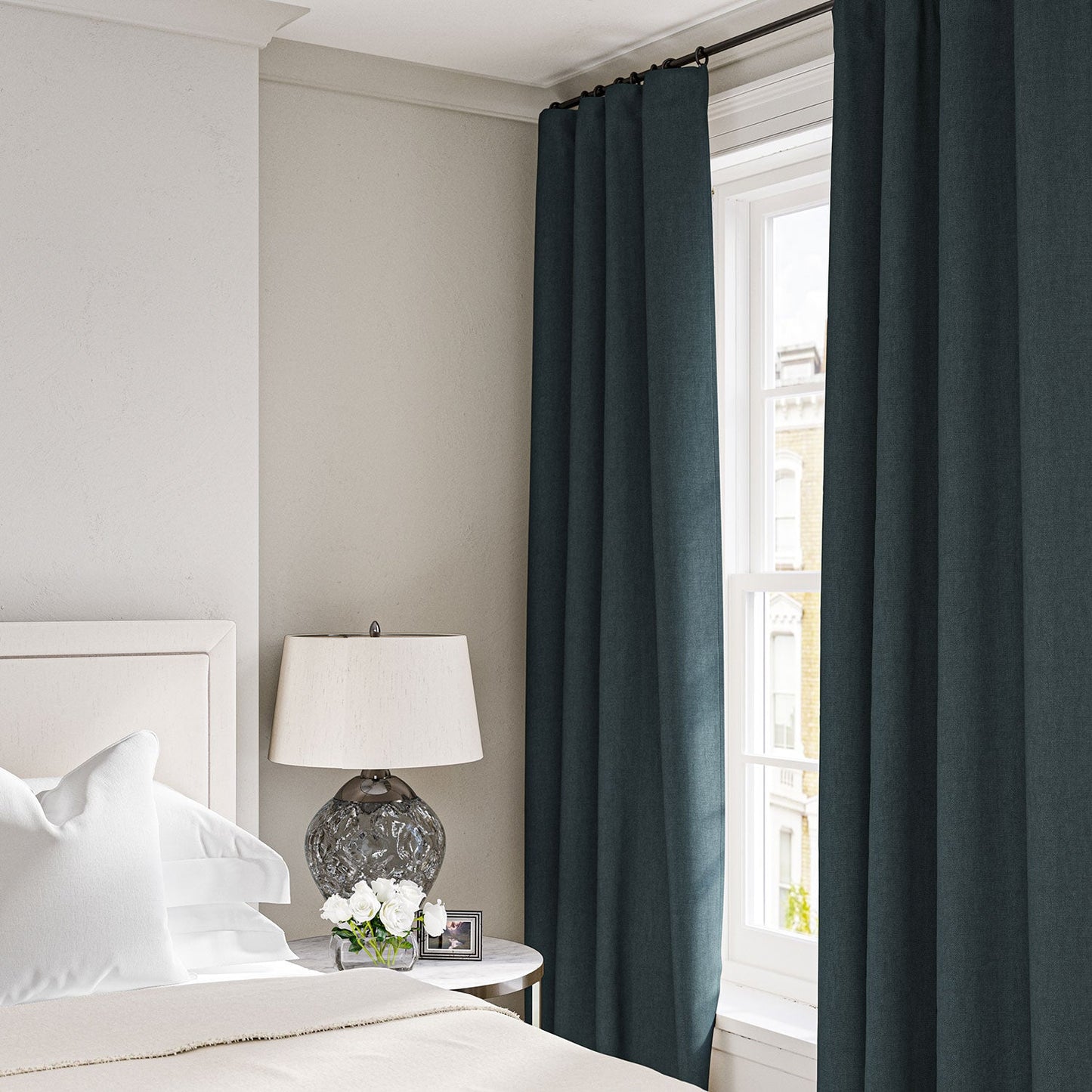 Linwood Elba Pewter Made to Measure Curtains