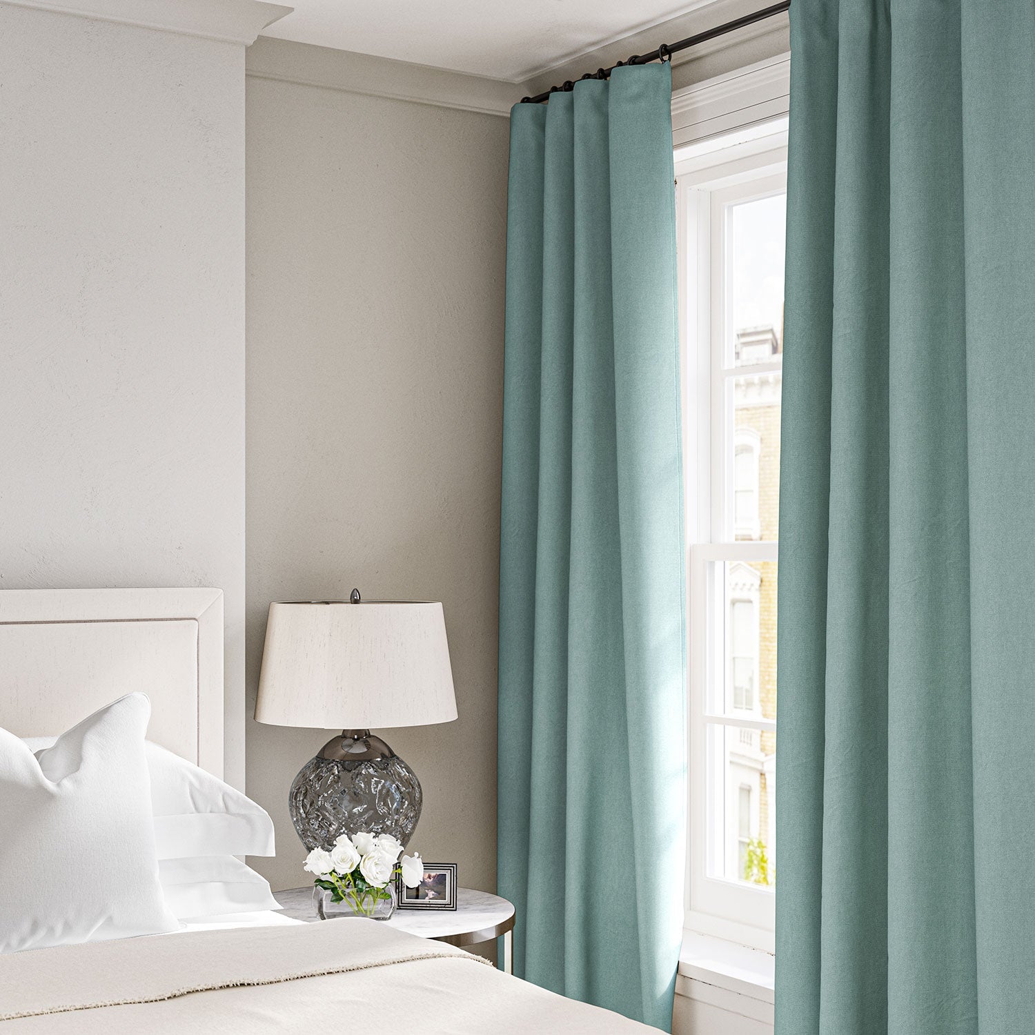Linwood Elba Ice Blue Made to Measure Curtains