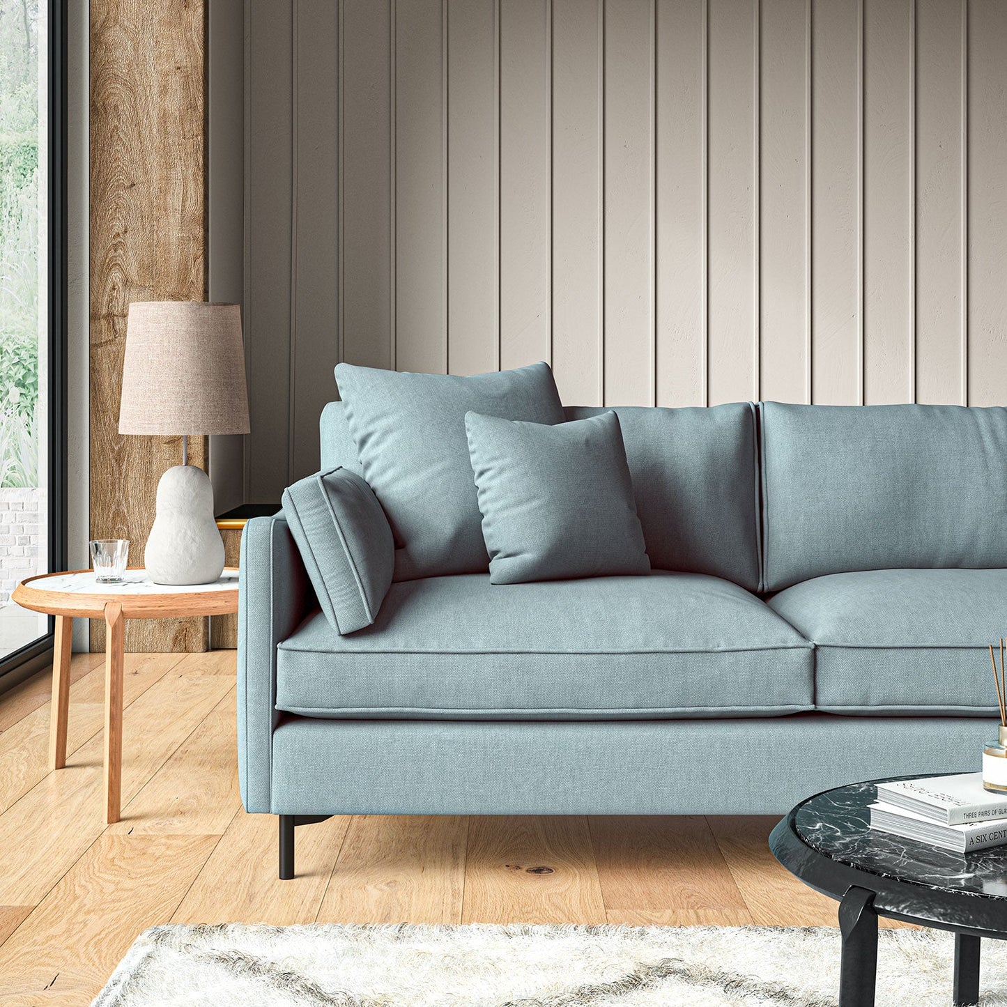Linwood Elba Cerulean Made to Measure Curtains