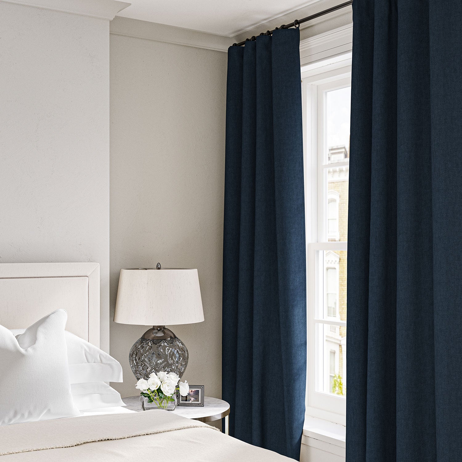 Linwood Elba Indigo Made to Measure Curtains
