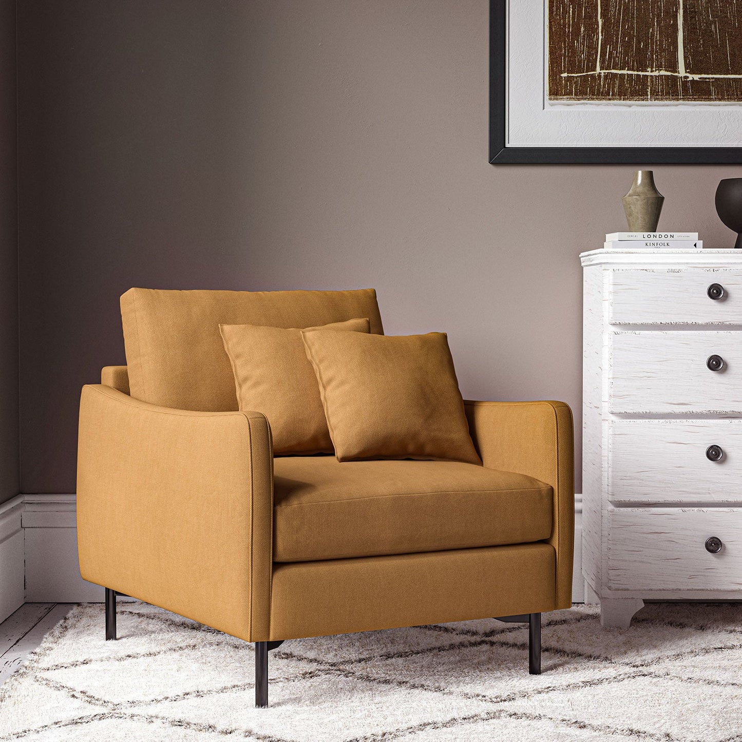 Linwood Elba Ginger Made to Measure Curtains