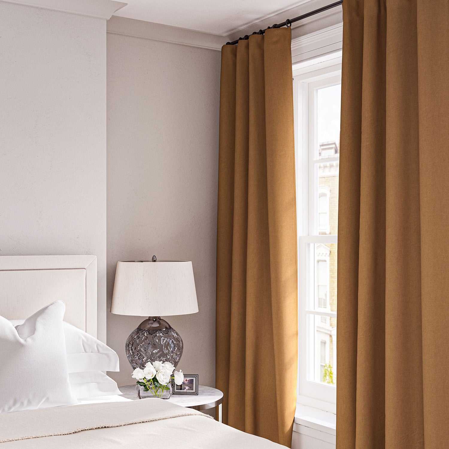 Linwood Elba Ginger Made to Measure Curtains