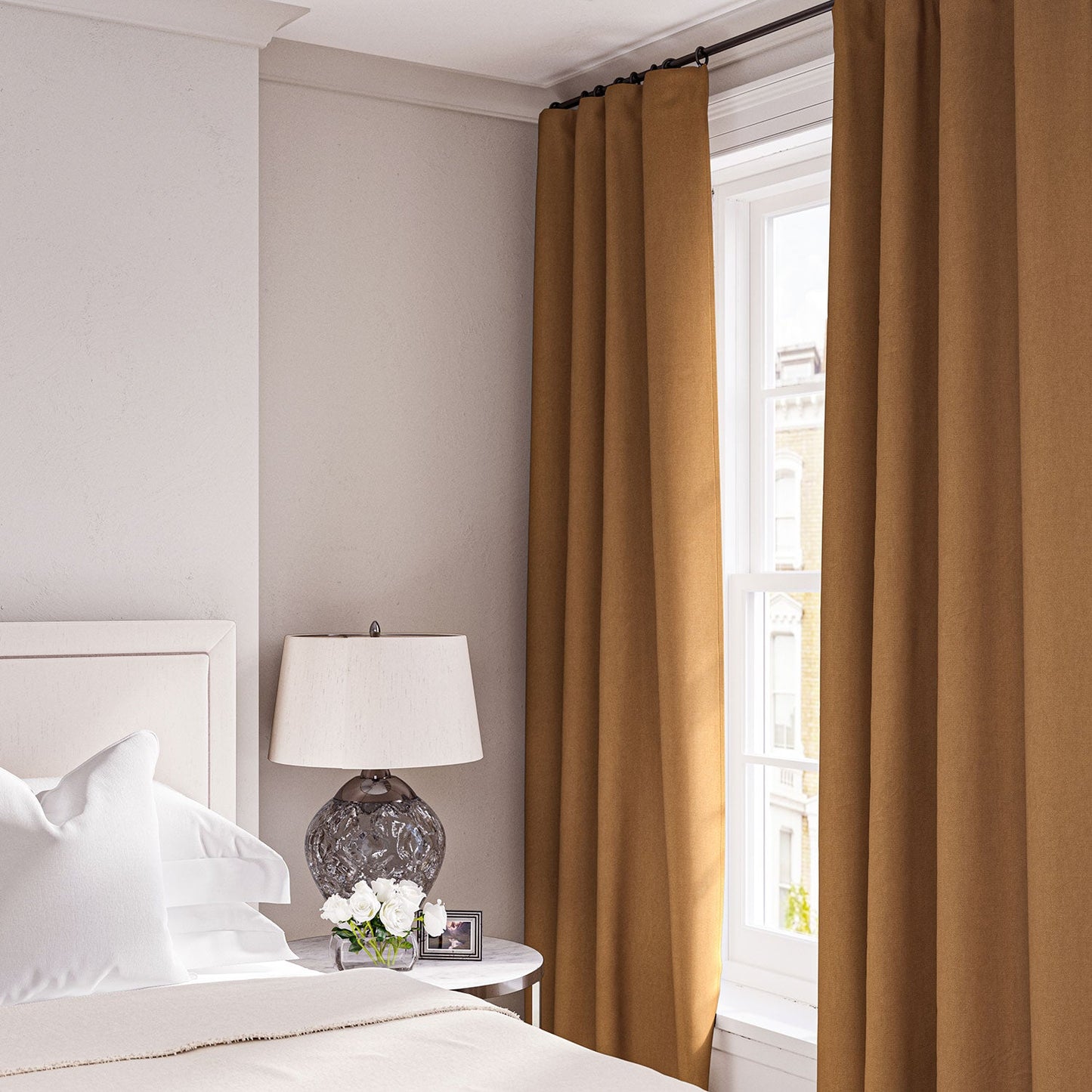 Linwood Elba Ginger FR Made to Measure Curtains