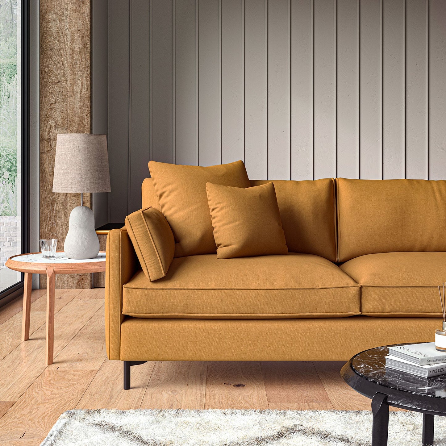 Linwood Elba Ginger Made to Measure Curtains